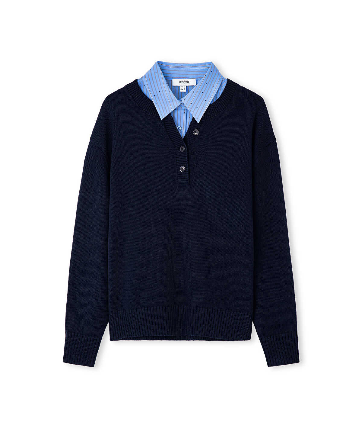 Layered-Effect Sweater