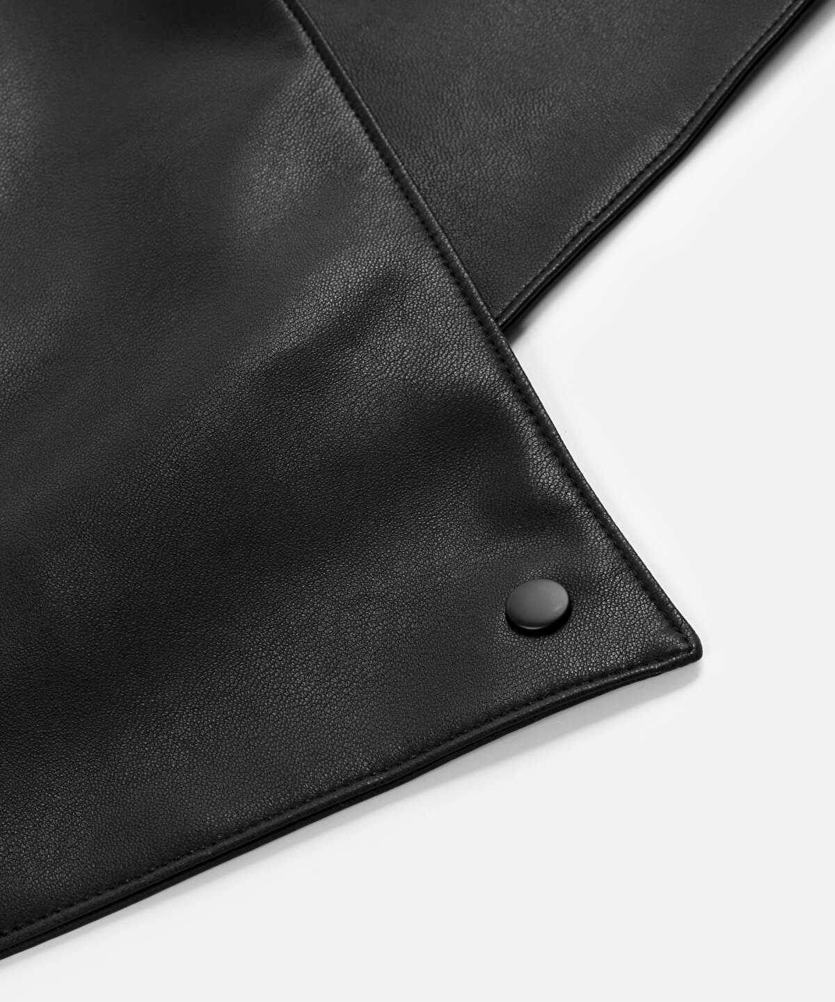 Leather-Effect Scarf