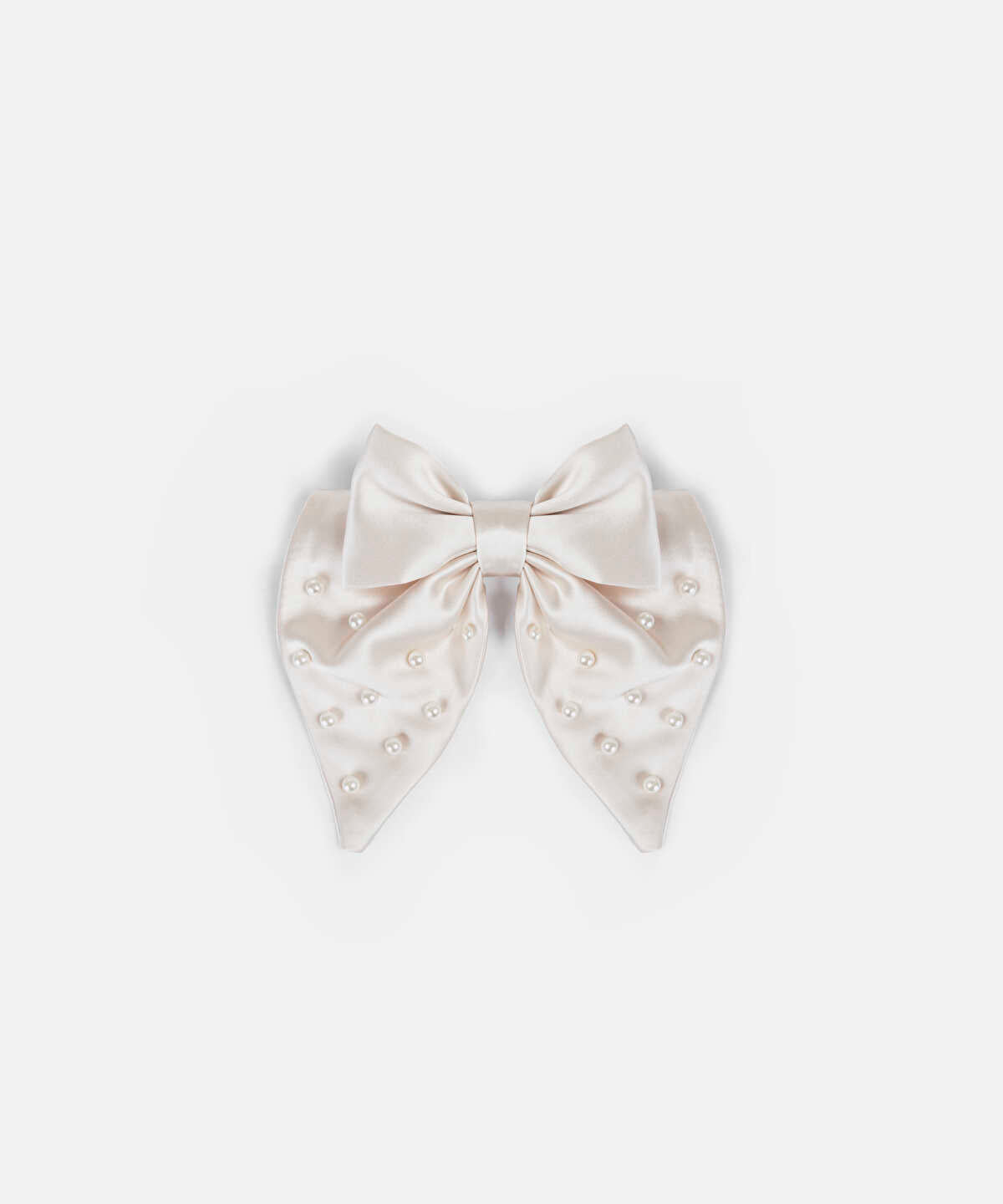 Faux Pearl Bow Hair Clip