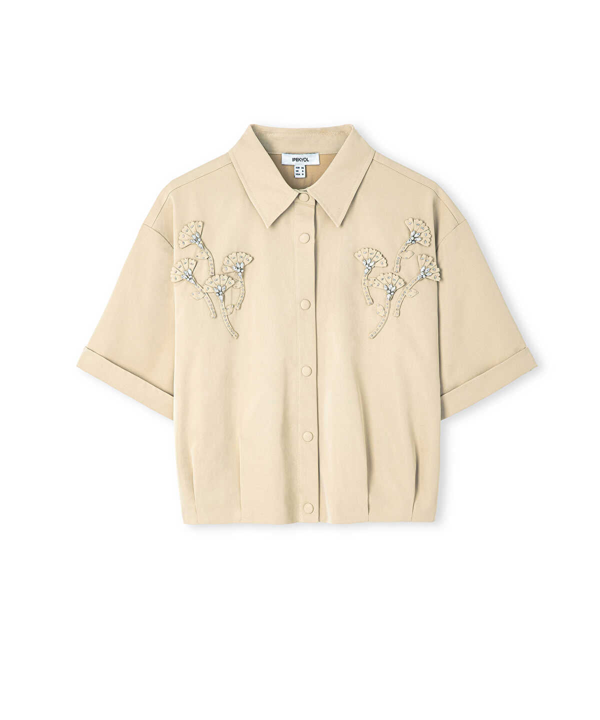 Floral Applique Overshirt