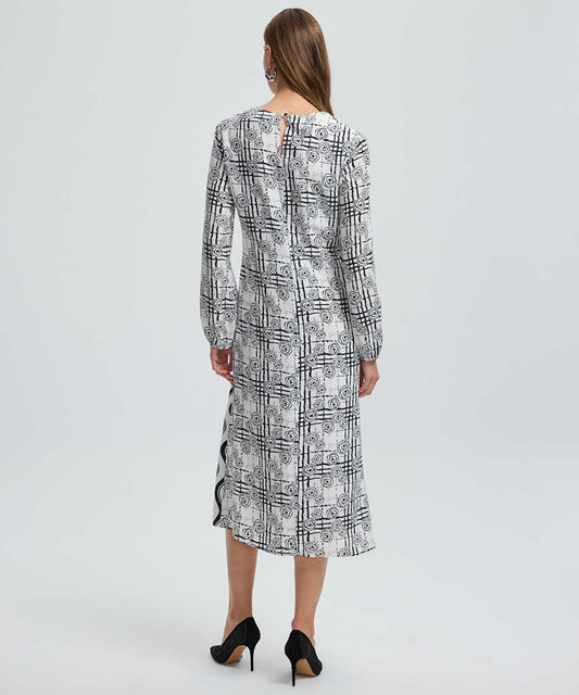 Printed Viscose Midi Dress