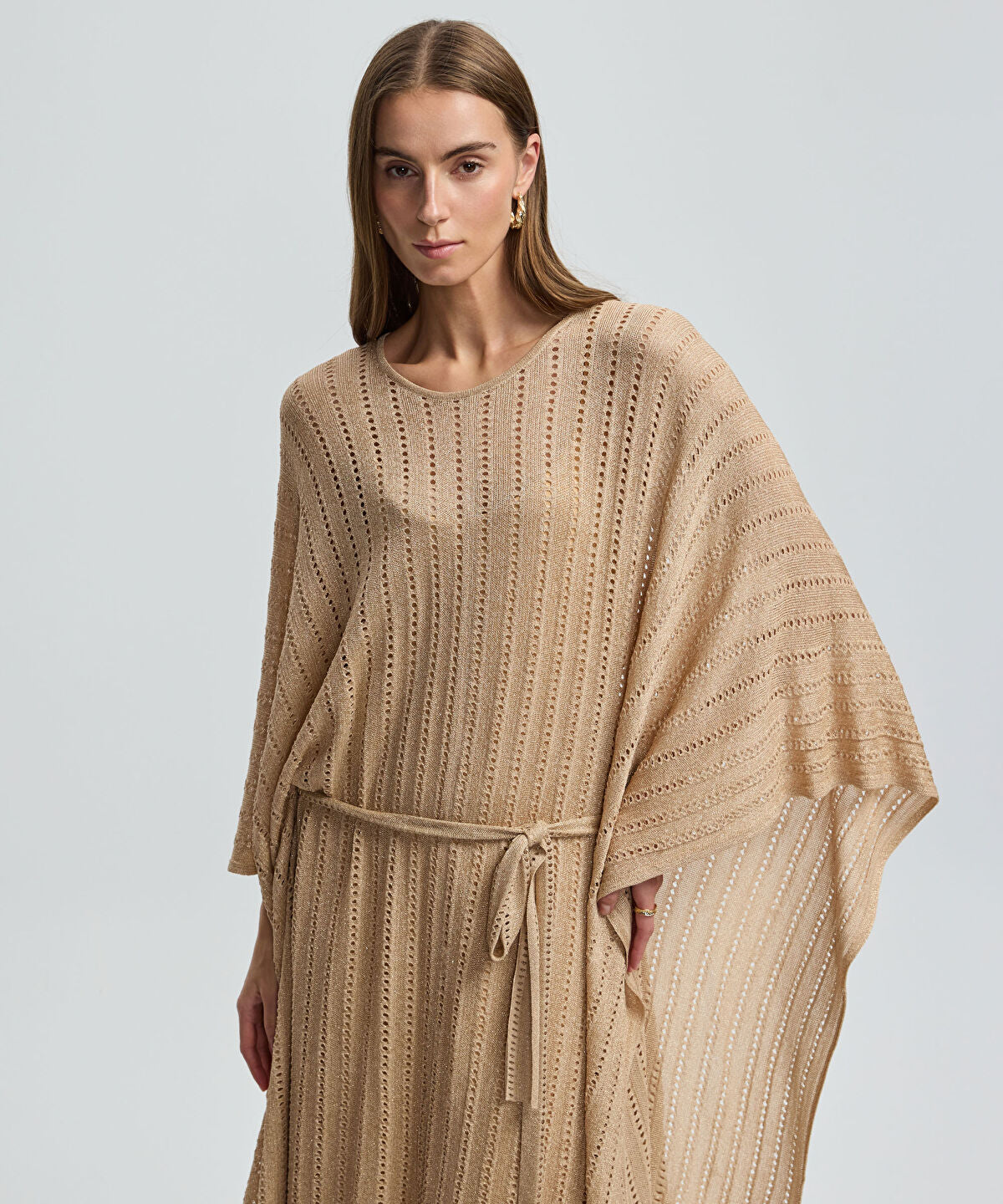 Zoomed Batwing Sleeve Knit Dress