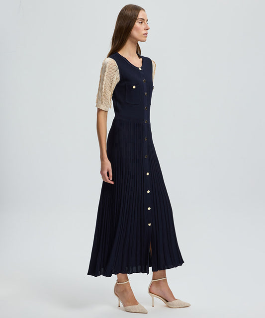 Color-Block Knit Dress