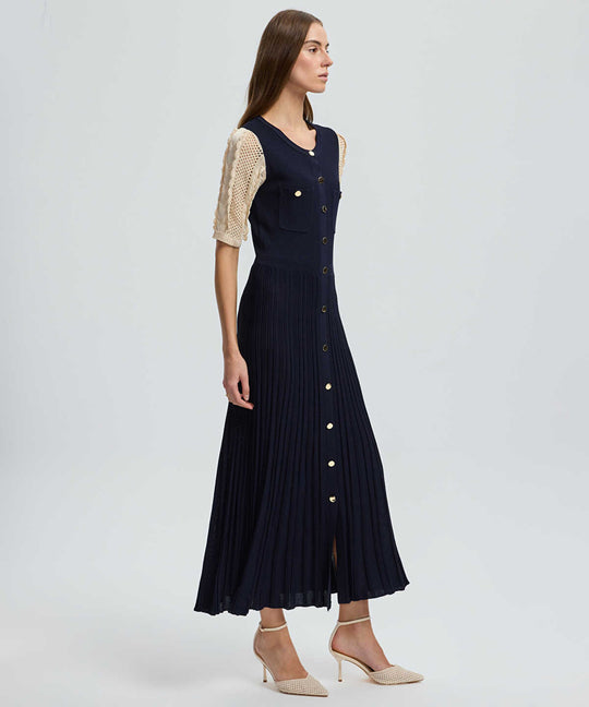 Color-Block Knit Dress