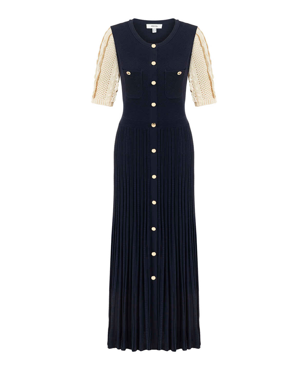 Zoomed Color-Block Knit Dress
