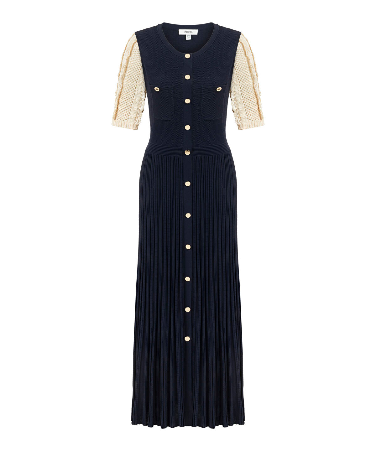 Zoomed Color-Block Knit Dress