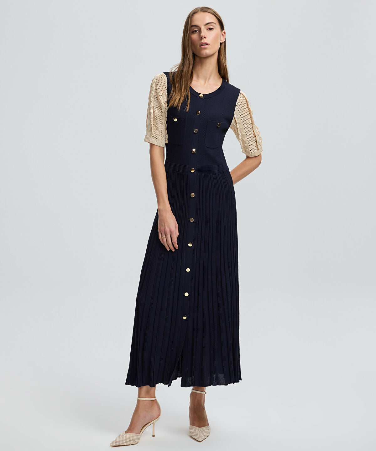 Color-Block Knit Dress