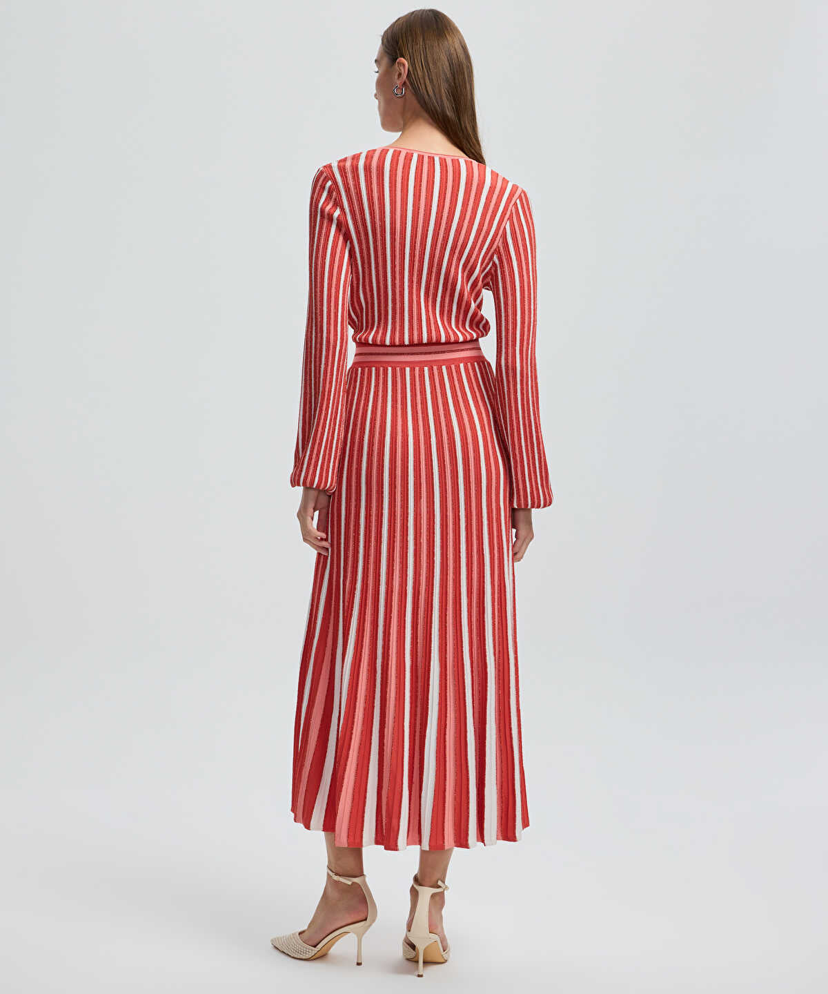 Zoomed Lurex Thread Wrap Dress 