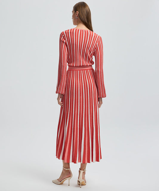 Lurex Thread Wrap Dress 