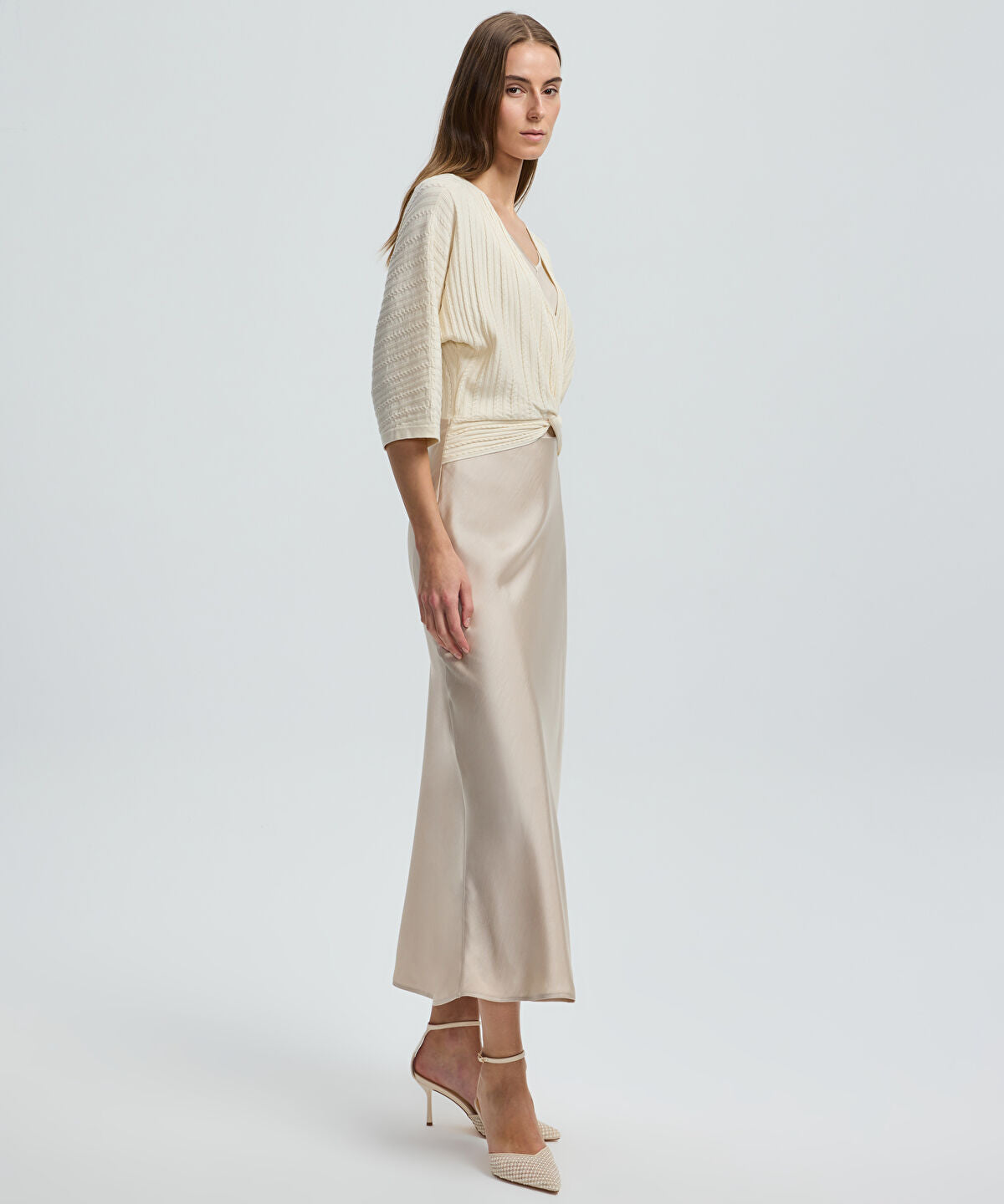 Zoomed Layered Midi Dress