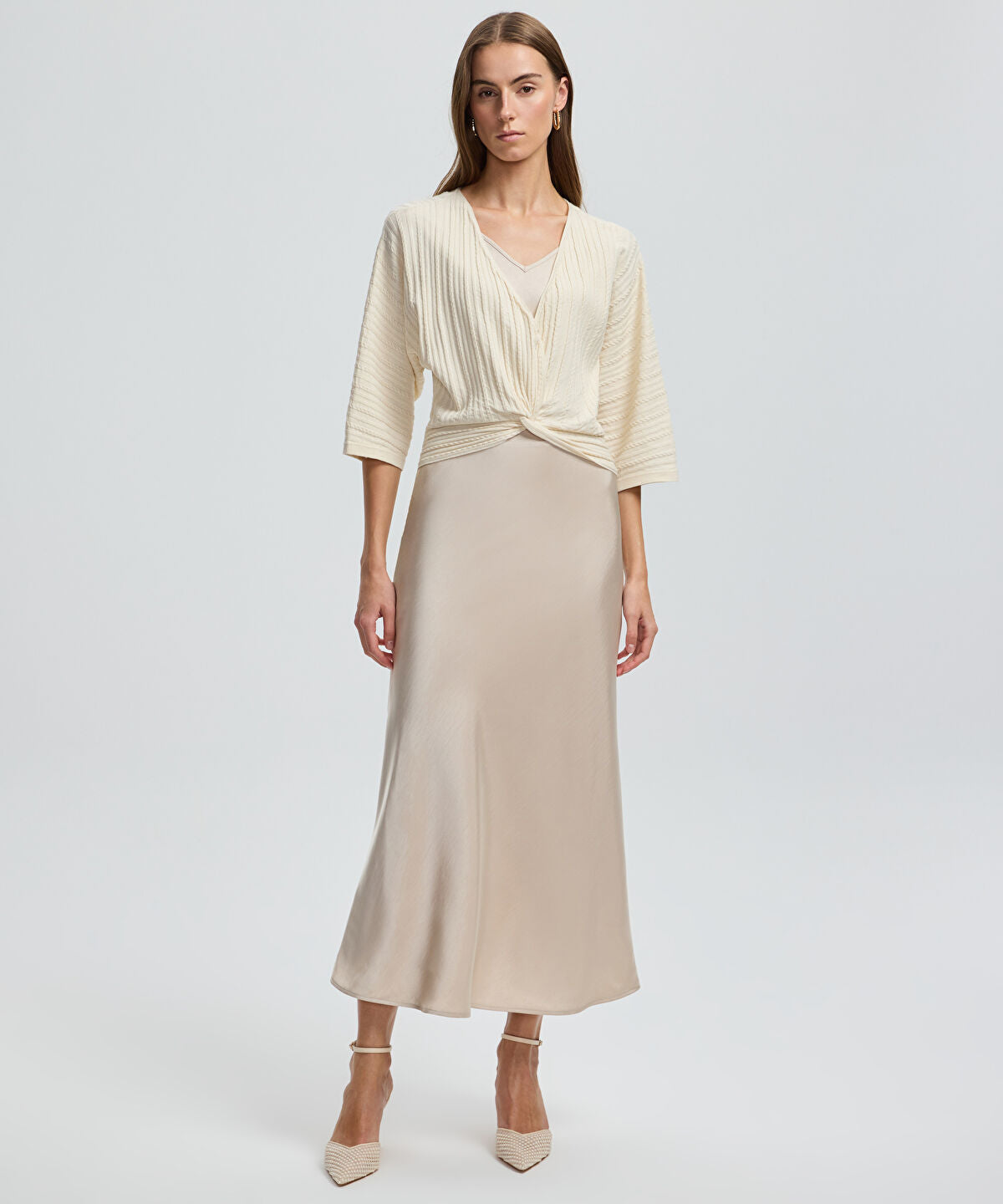 Zoomed Layered Midi Dress
