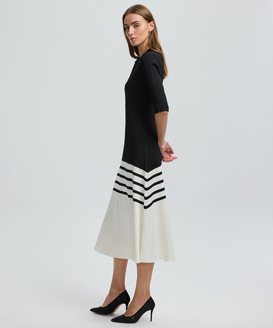 Color-Block Knit Dress