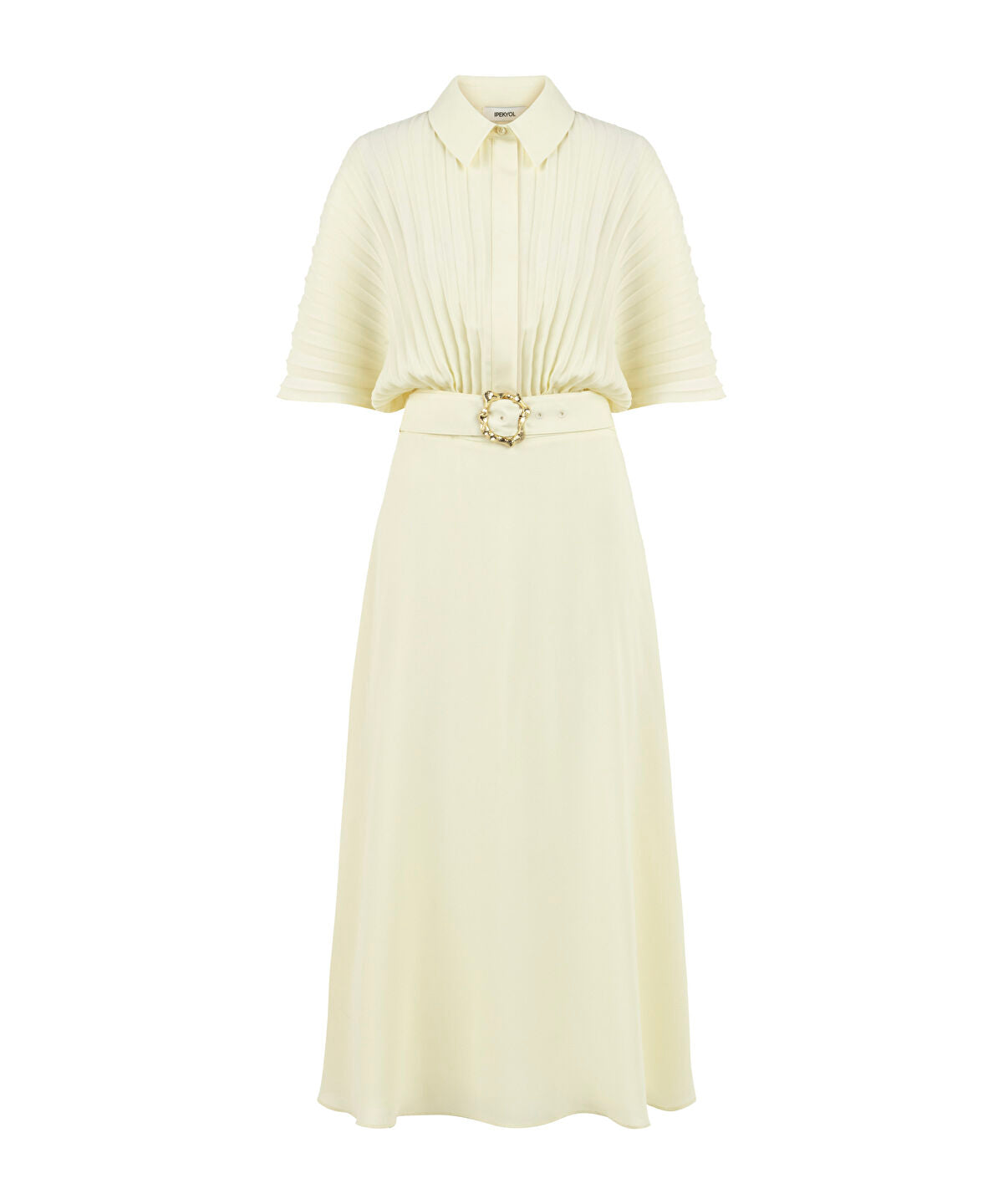 Pleated Midi Dress