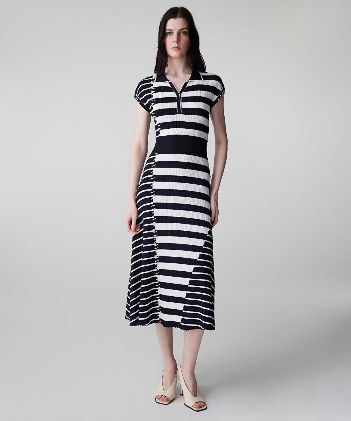 Zoomed Striped Knit Dress