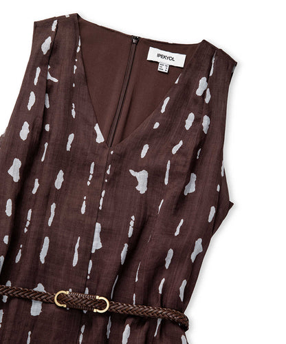 Printed Linen Dress