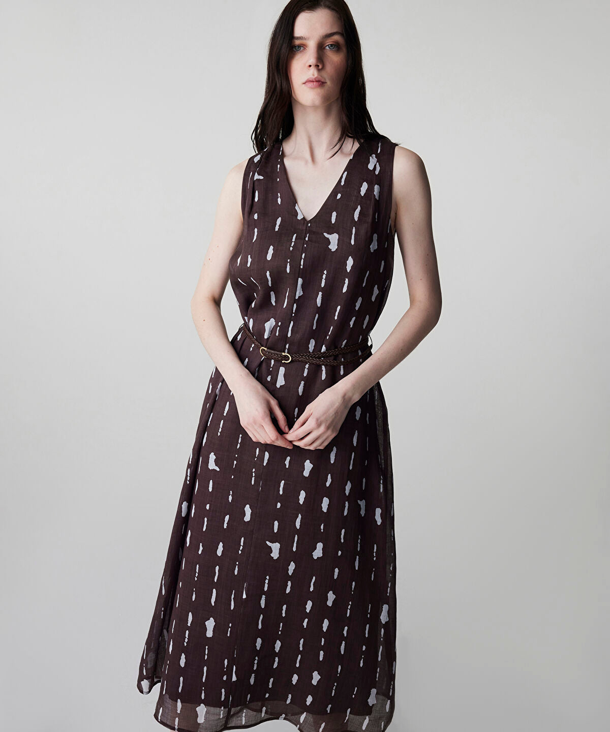 Printed Linen Dress