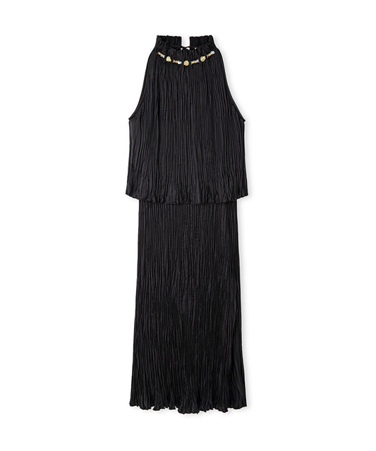 Textured Embellished Dress