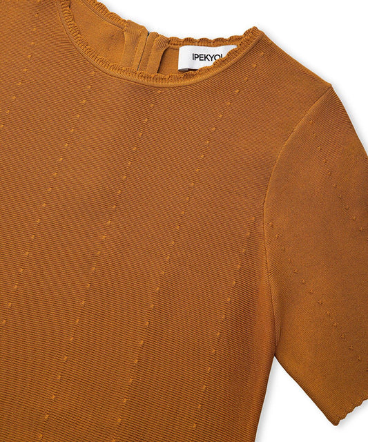 Flounced Knit Dress