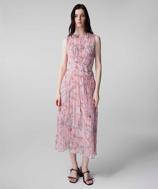 Printed Cutout Dress
