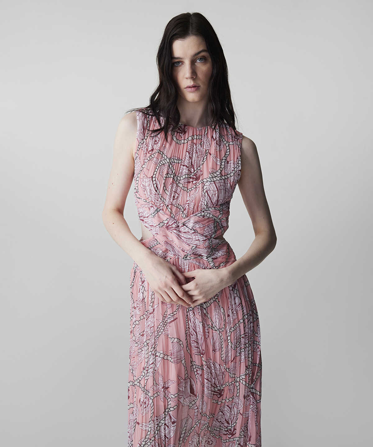 Printed Cutout Dress