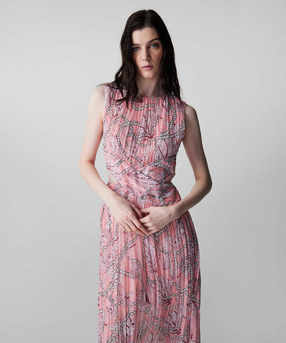 Printed Cutout Dress