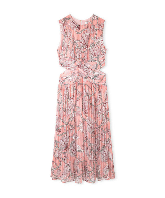 Printed Cutout Dress