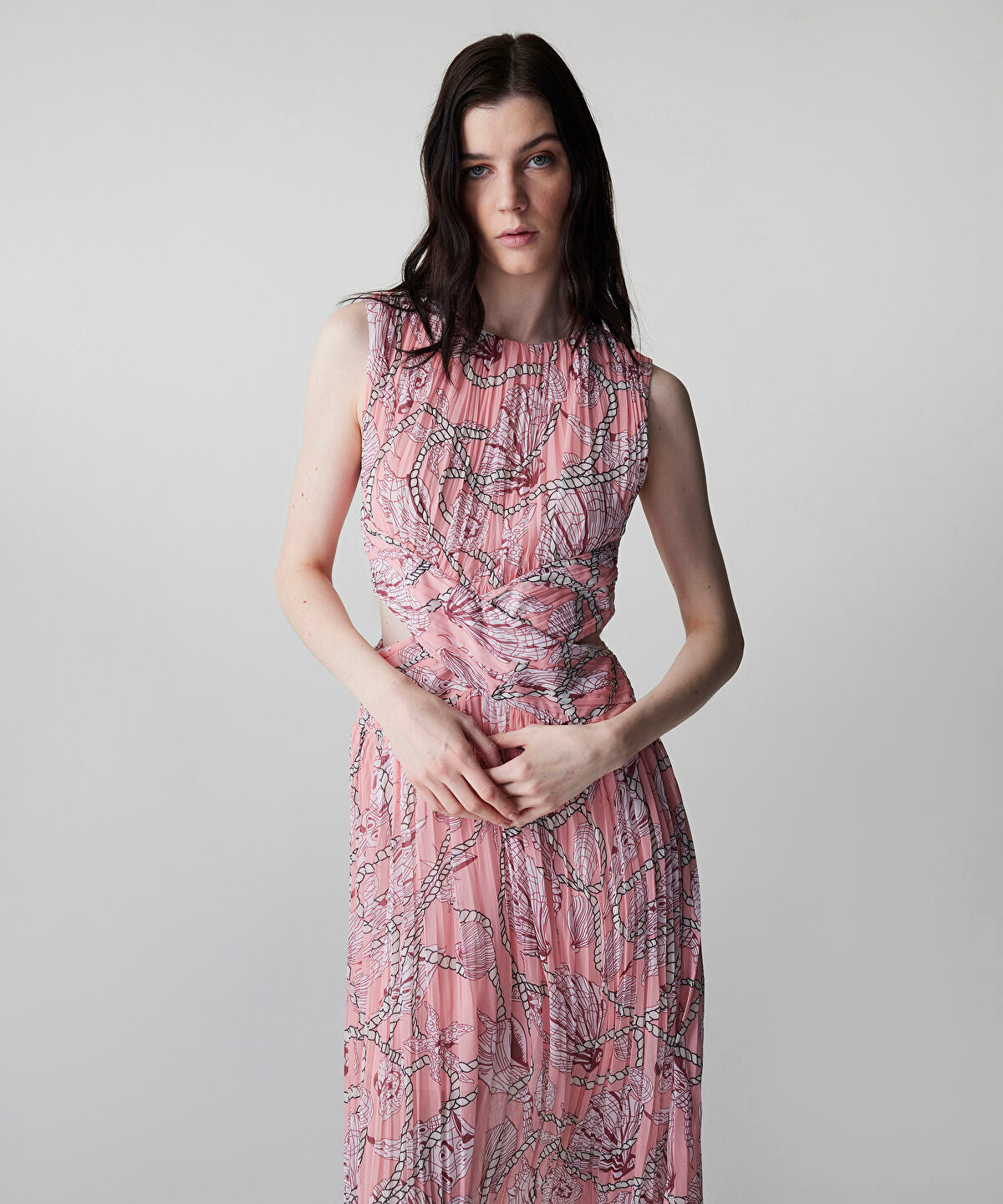 Zoomed Printed Cutout Dress