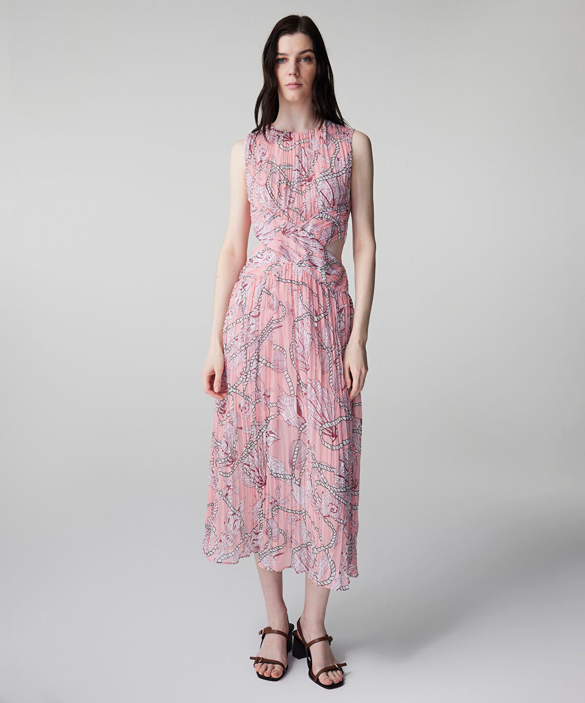 Zoomed Printed Cutout Dress