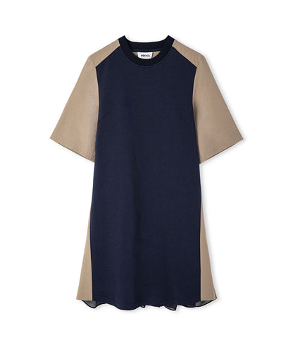 Color-Block Mixed Dress