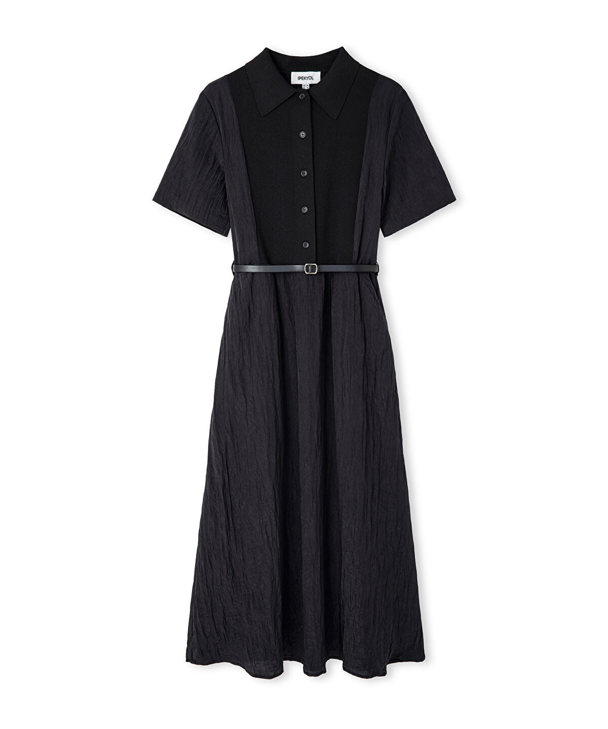Belted Combination Dress