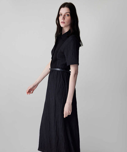 Belted Combination Dress