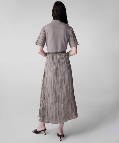 Belted Combination Dress