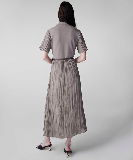 Belted Combination Dress