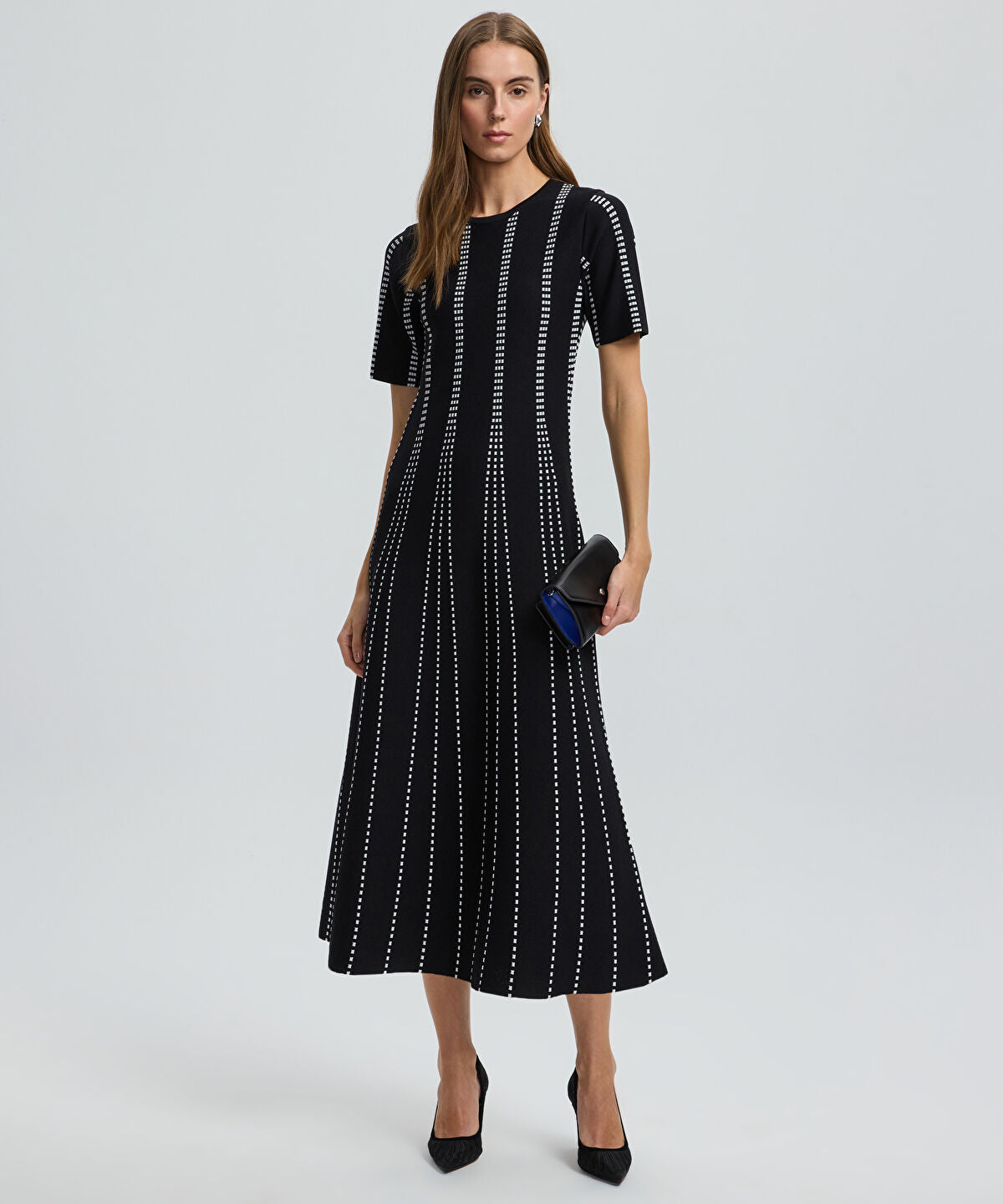 Zoomed A-Line Knit Dress