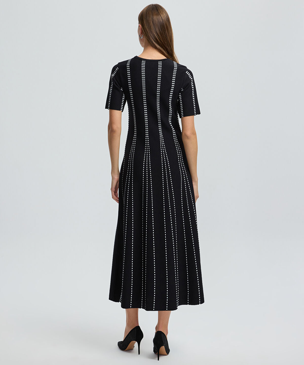 Zoomed A-Line Knit Dress