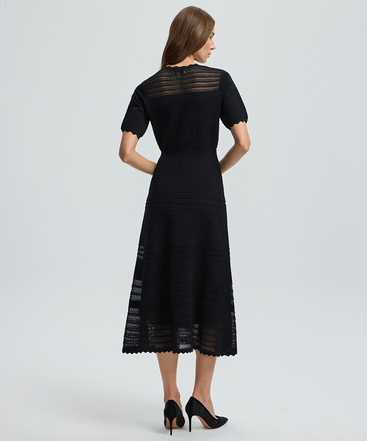 Knit Dress with Decorative Buttons