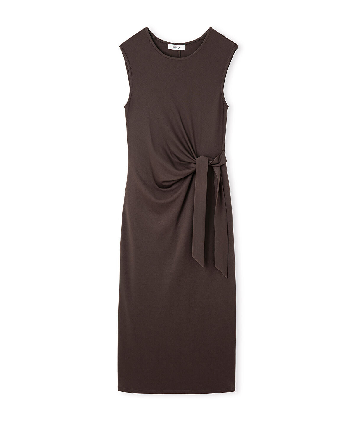 Zoomed Tie-Waist Midi Dress
