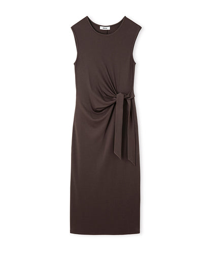 Tie-Waist Midi Dress