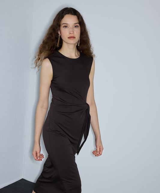 Tie-Waist Midi Dress