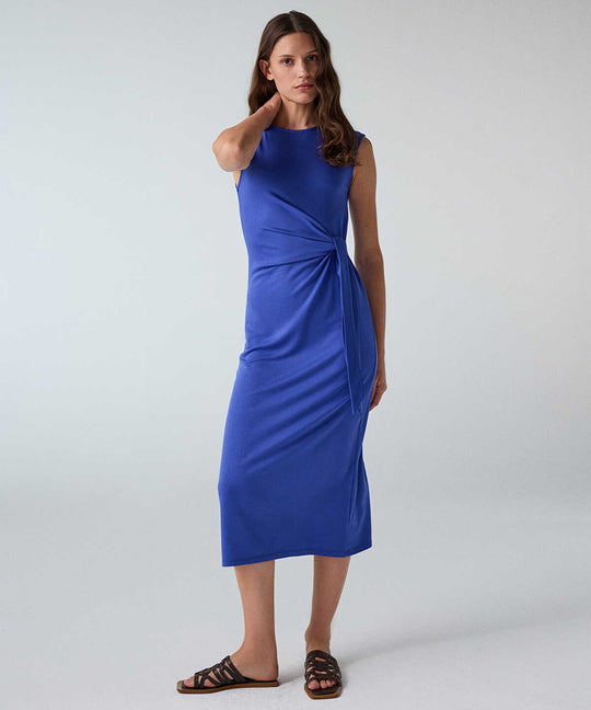 Tie-Waist Midi Dress