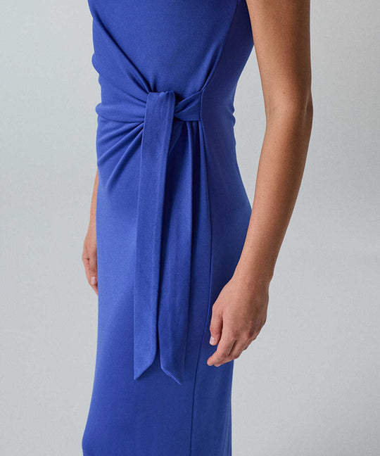 Tie-Waist Midi Dress