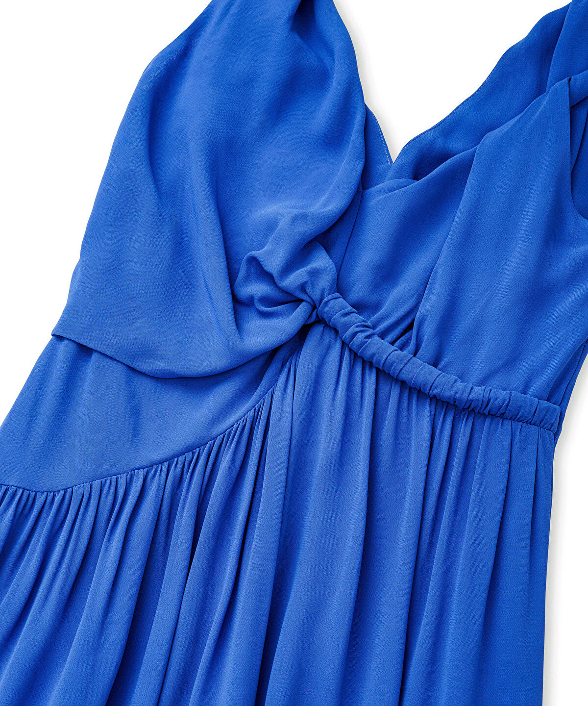 Zoomed Asymmetric Viscose Dress