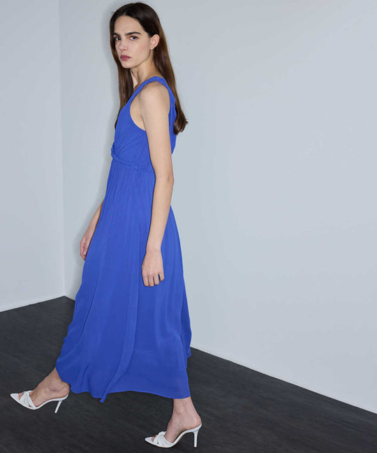Asymmetric Viscose Dress