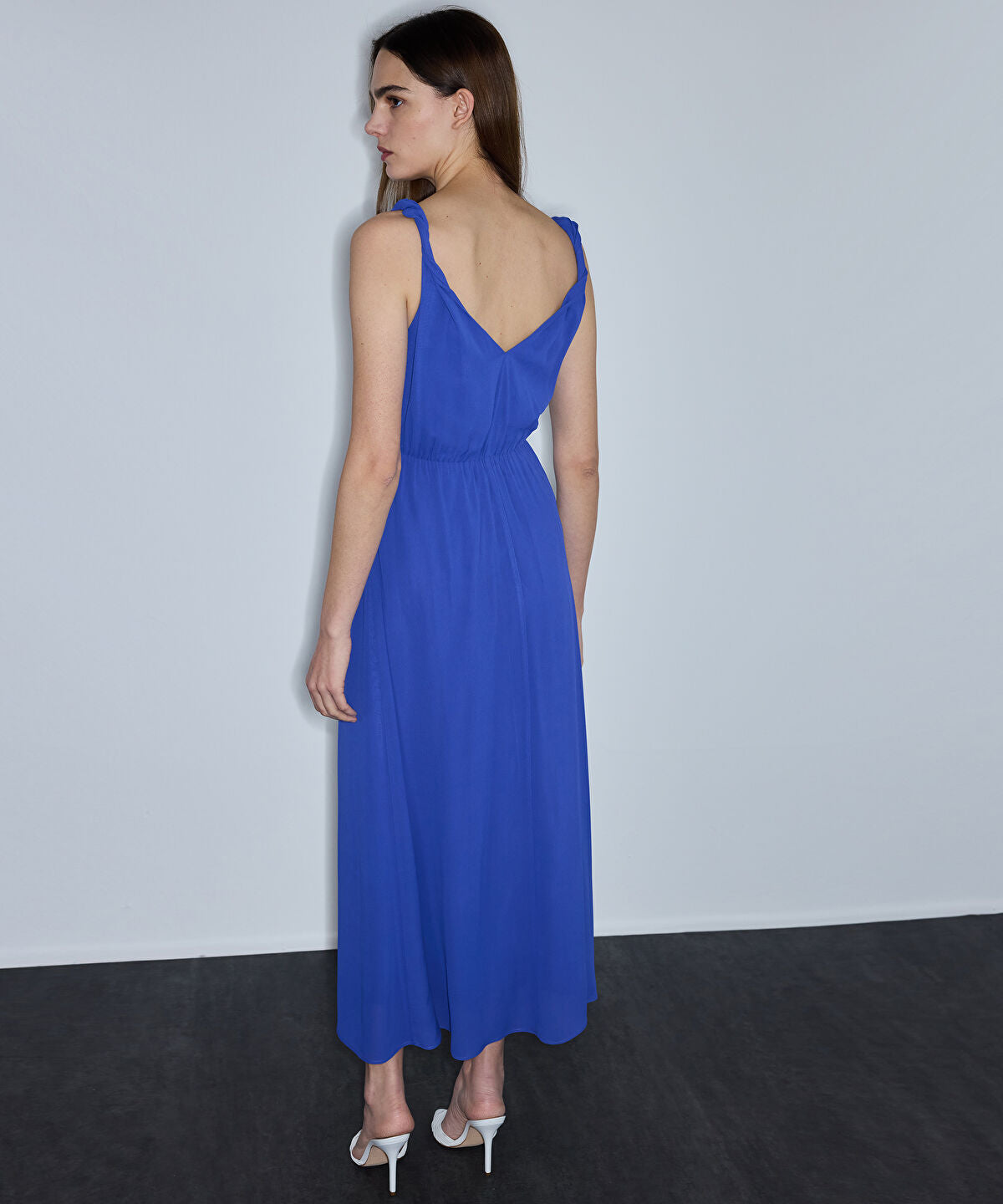 Asymmetric Viscose Dress