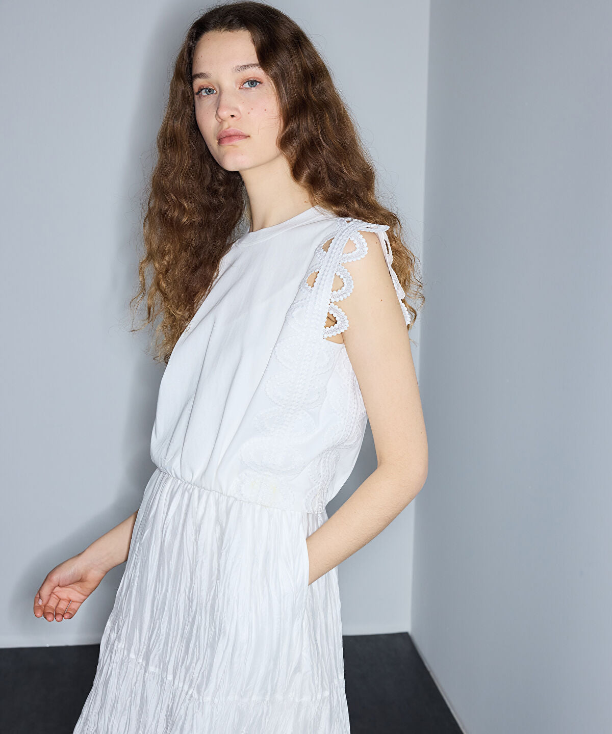 Zoomed Two-Piece Layered Dress