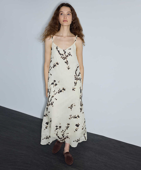 Printed Ramie Dress