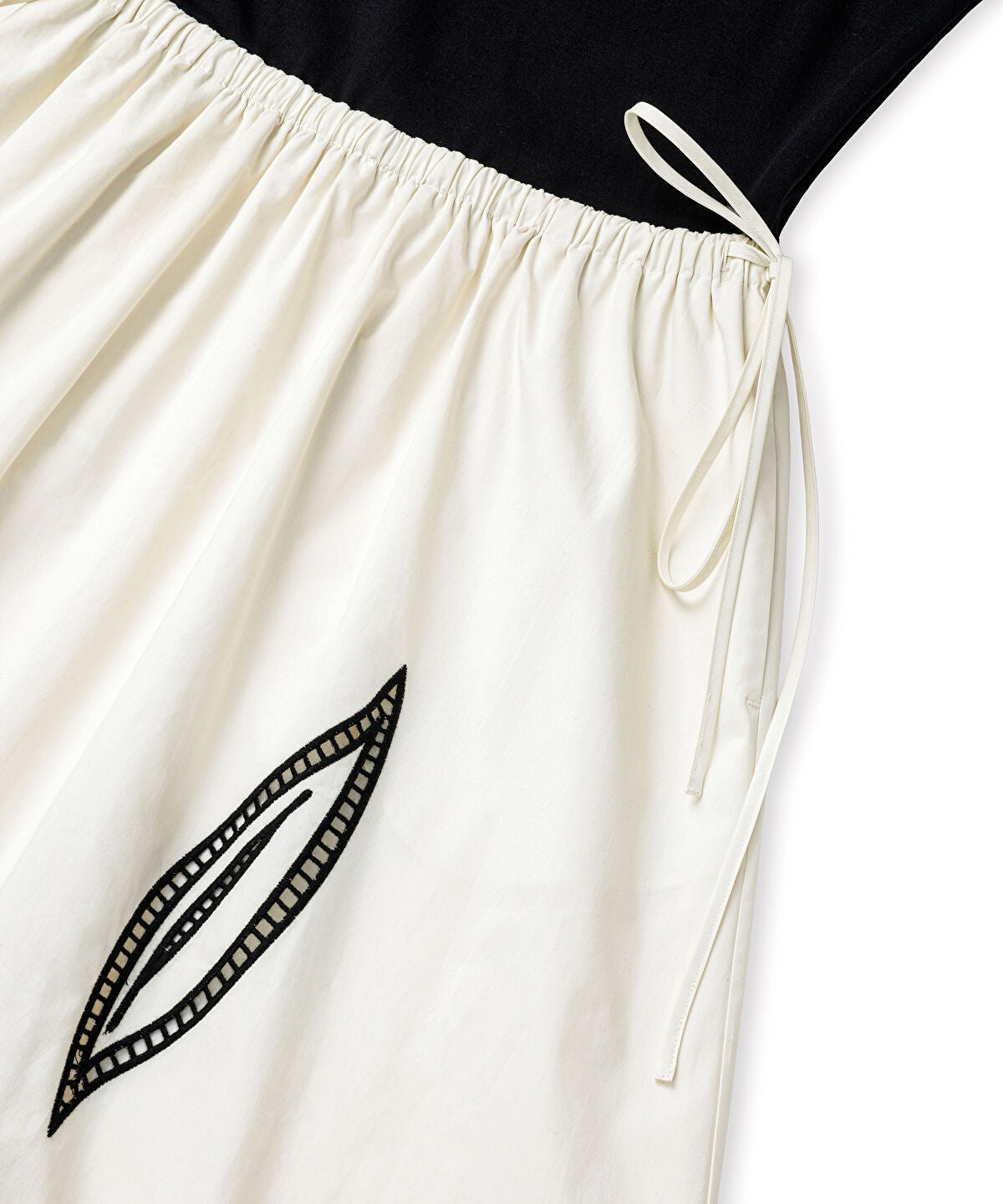 Mixed-Media Embroidered Dress