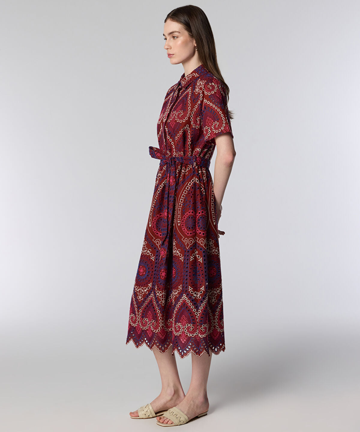 Zoomed Printed Shirt Dress