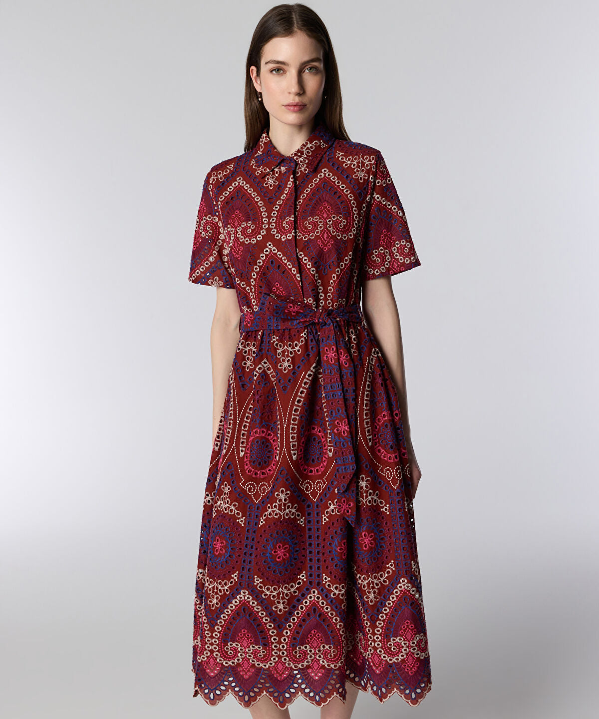Zoomed Printed Shirt Dress