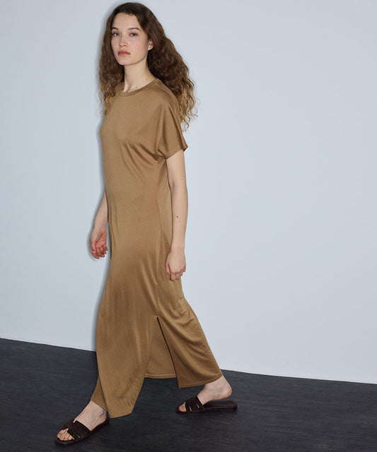Metal-Accent Asymmetric Dress
